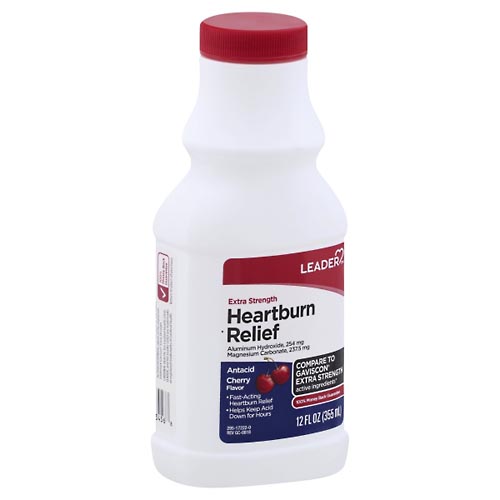 Image for Leader Heartburn Relief, Extra Strength, Cherry Flavor,12oz from Field Pharmacy LLC