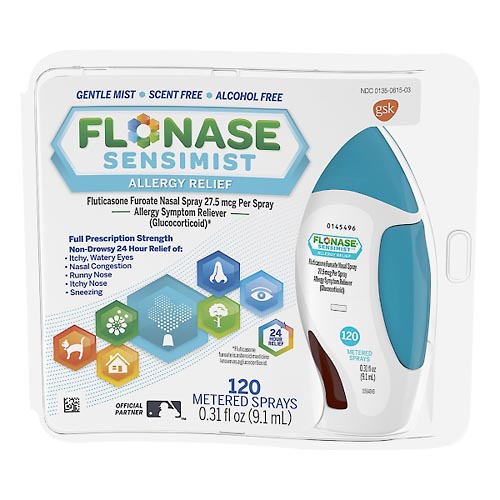 Image for Flonase Allergy Relief, Full Prescription Strength, 27.5 mcg, Metered Sprays, Scent Free,120ea from Field Pharmacy LLC